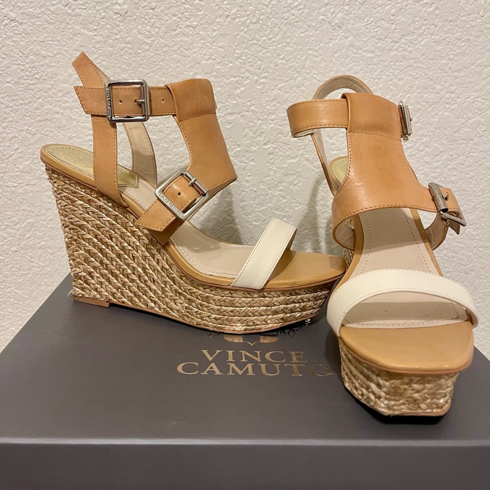 Leather VINCE CAMUTO Wedges - Size 8.5